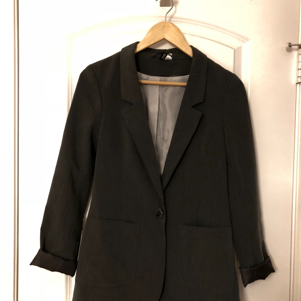 H&M Grey Blazer Size 4